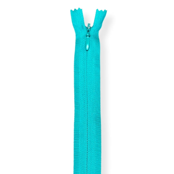 Invisible/ concealed teeth zips