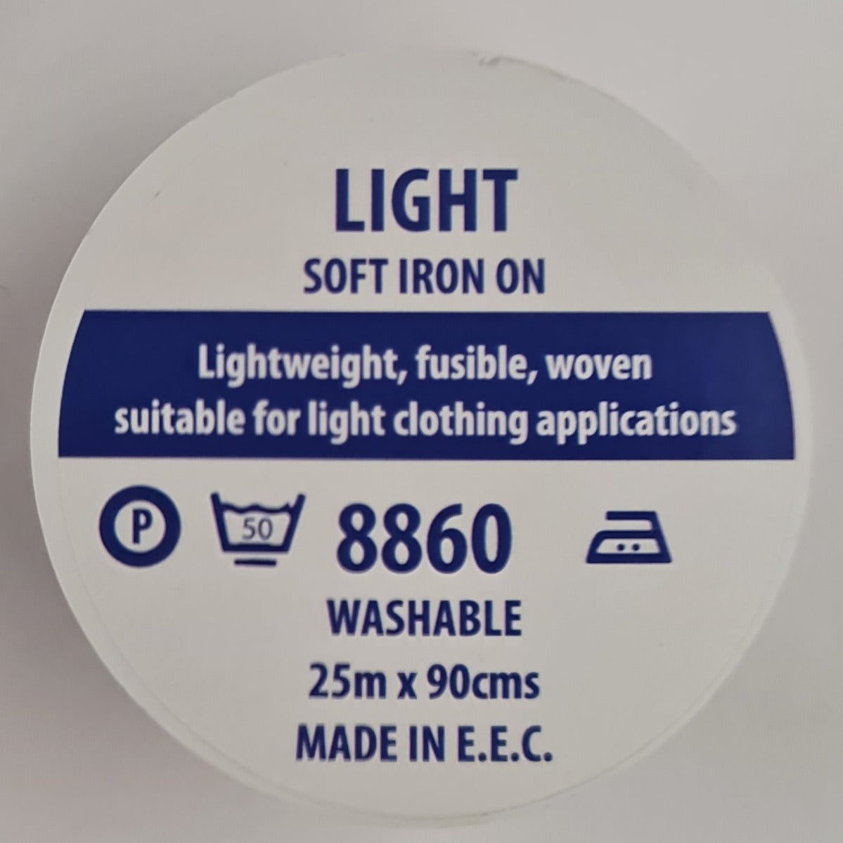 Light, woven iron on interfacing, 8860