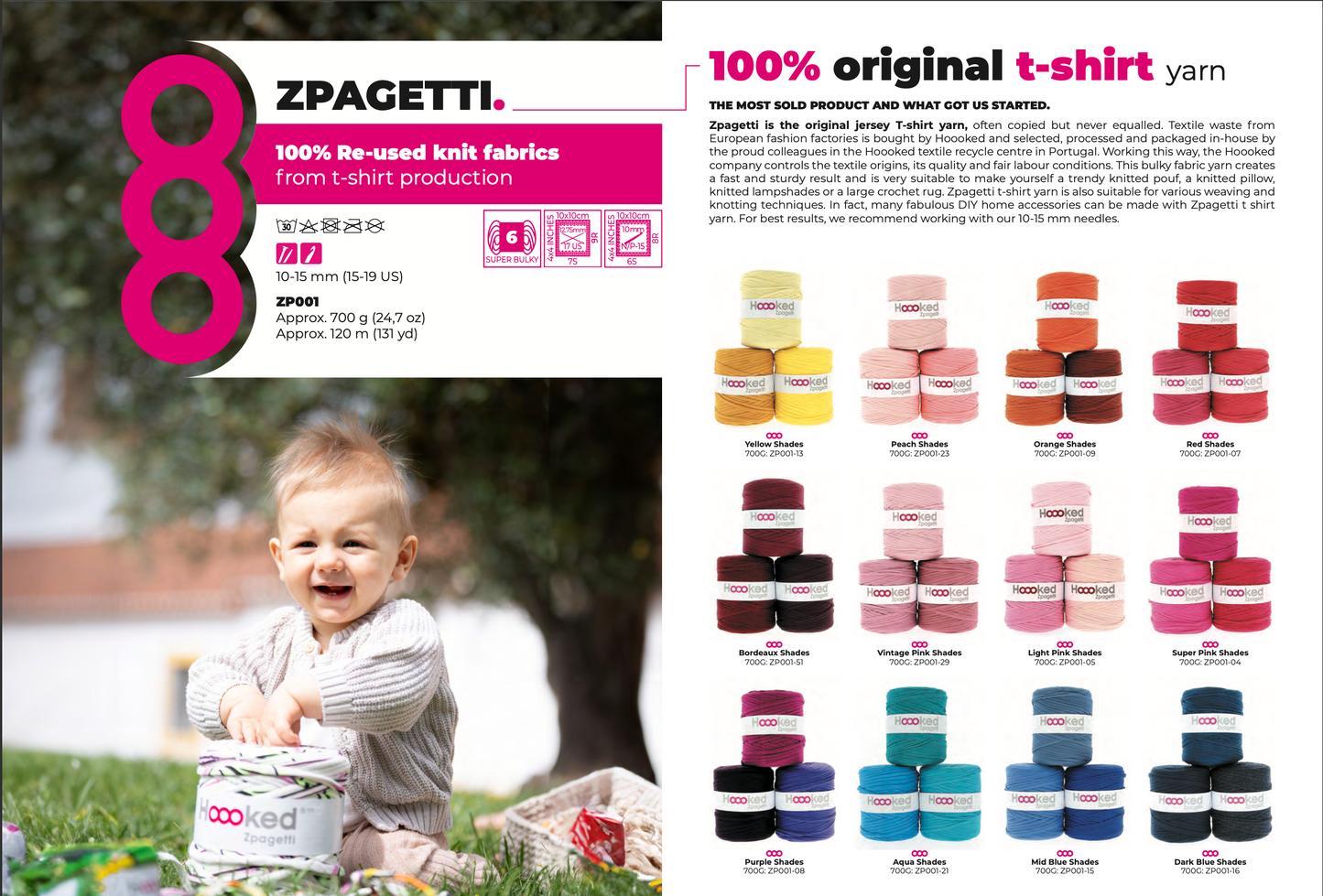 Hooked 700g T-shirt yarn