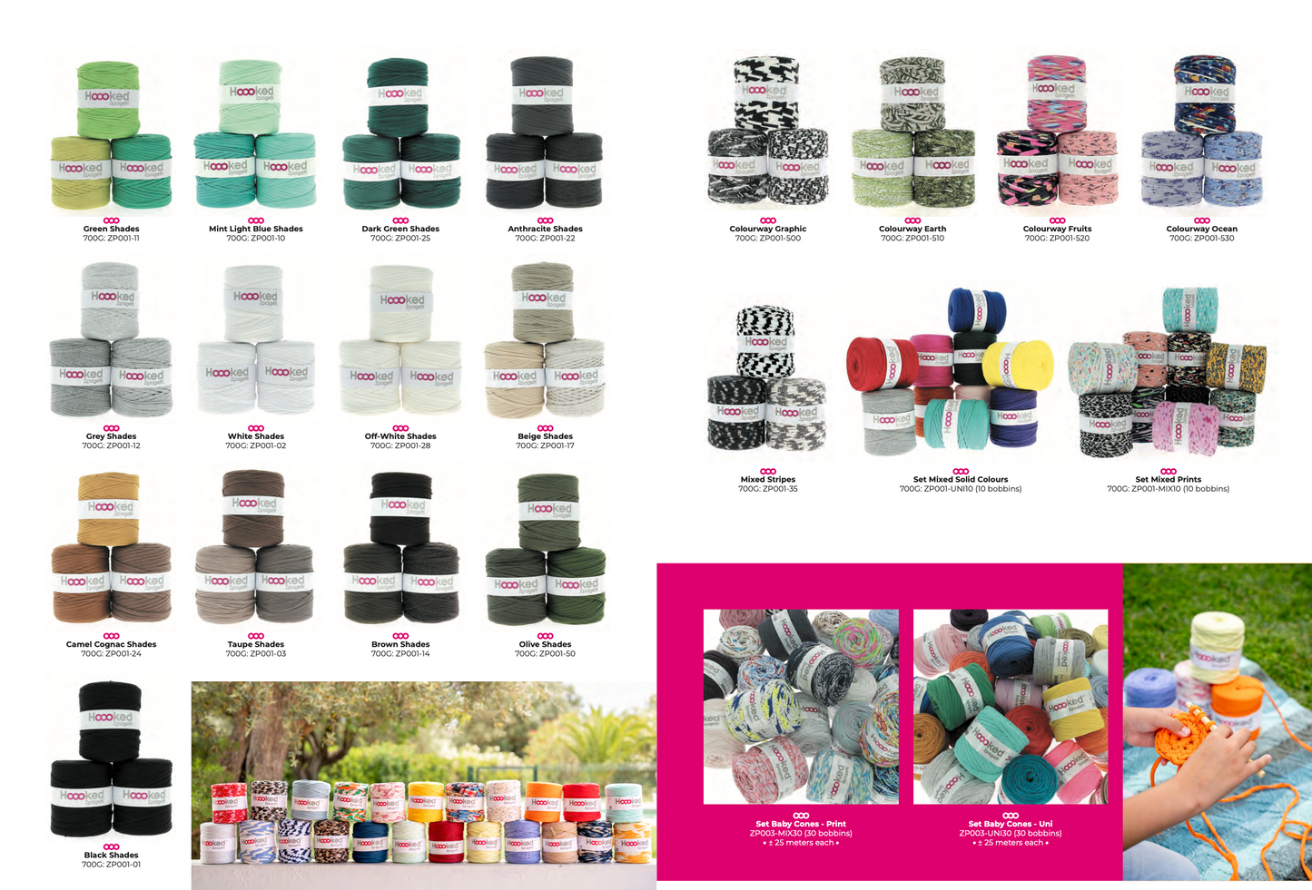 Hooked 700g T-shirt yarn