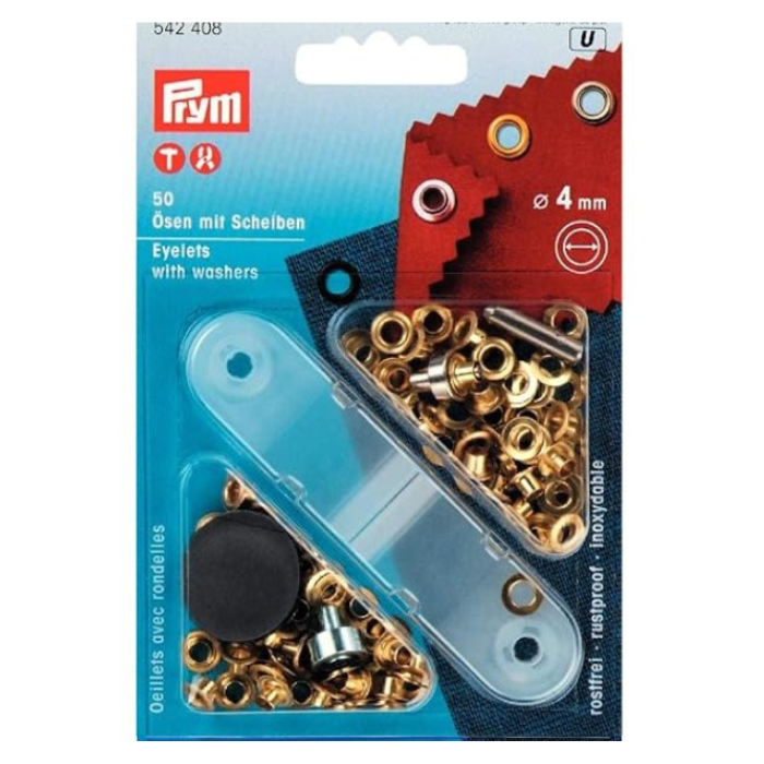 Prym Eyelets with Washers 4mm