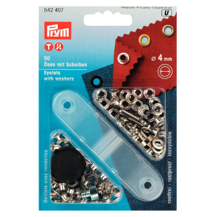 Prym Eyelets with Washers 4mm