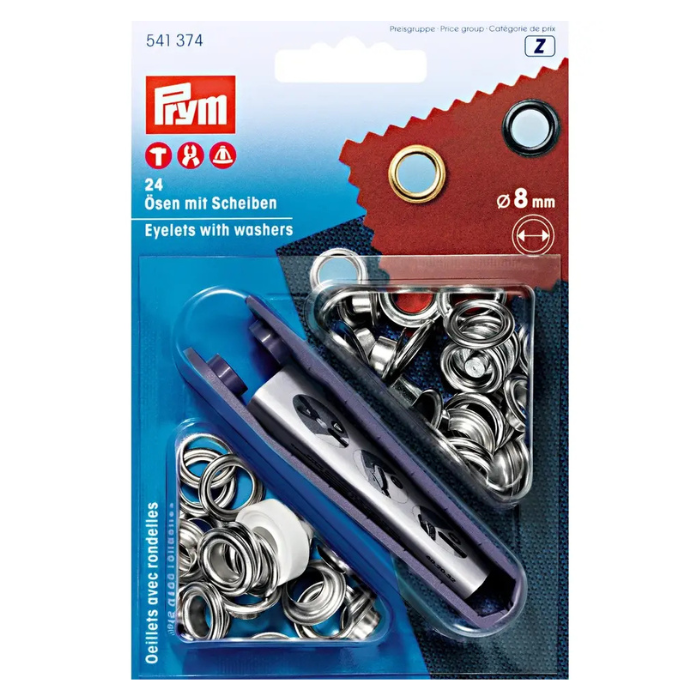 Prym Eyelets with Washers 8mm