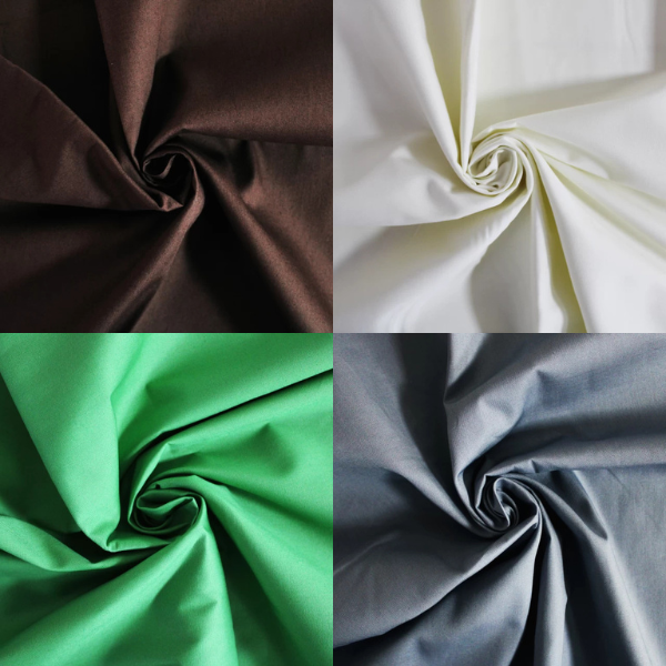 Cotton Poplin, plain colours. 112cm