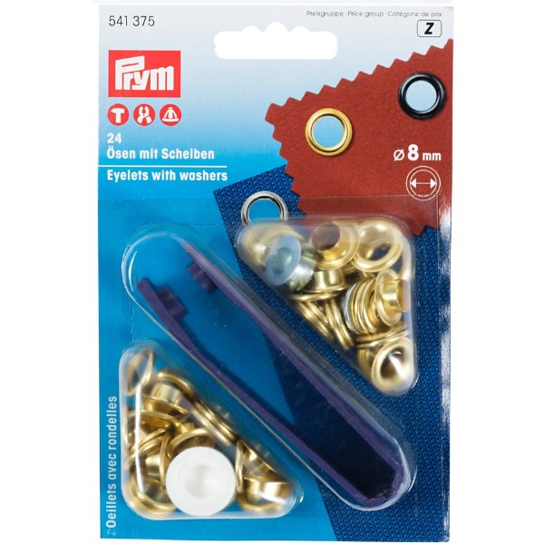 Prym Eyelets with Washers 8mm